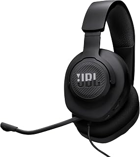 JBL, Fone de Ouvido Com Fio, Quantum 100M2, Headset Gamer, Over Ear, Microfone Removível - Preto