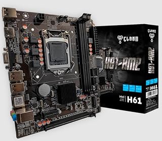 PLACA-MÃE H61, LGA 1155 – DDR3 – M.2 NVMe – CHIPSET INTEL H61 – CLANM