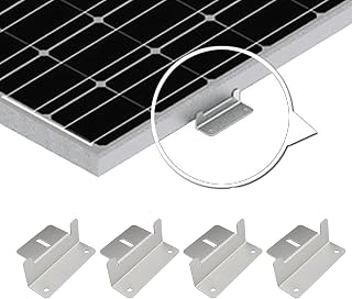 BTSEURY Suportes de Montagem de Painel Solar 4pcs Liga de Alumínio 150W