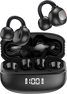 Fones Bluetooth 5.3 Open-Ear com Clipe e 40H de Reprodução