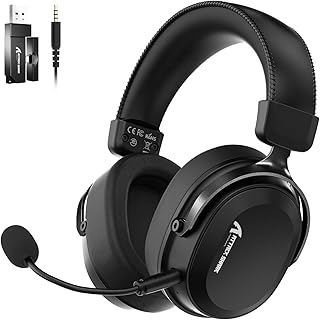 Headset Gamer Sem Fio ATTACK SHARK L30PRO, Som Surround 7.1, Drivers de 50mm, Baixa Latência de 20ms, Microfone Destacável com Cancelamento de Ruído, Liga de Alumínio, Headset Over-Ear Tri-Mode—Preto