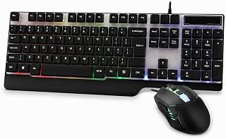 Kit Teclado e Mouse Gamer com Iluminação RGB Alta Performance USB