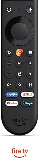 Controle Remoto Amazon Fire TV (modelo mais recente), com novo design ergonômico, controles de volume e ligar/desligar a TV e controle por voz de Pressione e Pergunte à Alexa