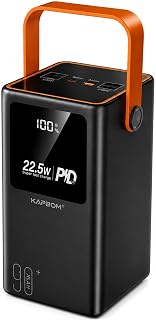 Power Bank 90000mah Carregador Portátil Turbo Usb C Carga Rápida para Celular - Cor Preto