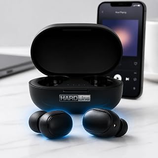 Fone de Ouvido Bluetooth 5.1 TWS Sem Fio com Display LED, Som Hi-Fi Estéreo, Cancelamento de Ruído, Controle Touch Inteligente, Microfone HD e Estojo de Recarga para Android e iOS