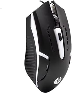 Mouse Gamer USB com Fio e LED RGB, Acessórios para computador