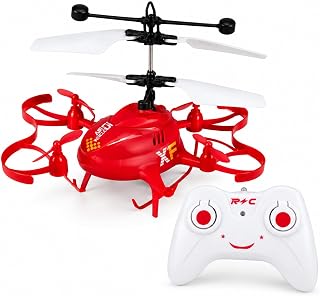 Drone de Brinquedo com Controle Remoto e Luz, Cores Sortidas