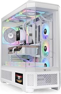 Gabinete Gamer Thermaltake View 600 Tg, 4X Painéis de Vidro, Full-tower, Sem Fans, Branco