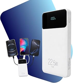 Carregador Portátil Power Bank 10.200mAh 22.5W Turbo Carga Rápida