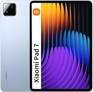 XIAOMI Pad 7, Tablet de 11,2 Polegadas, 8 + 256 GB, Azul, Bateria 8850mAh, Carregamento Turbo de 45W, HyperAI (Carregador Incluso)