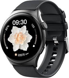 Bettdow SmartWatch 1.39" Full Touch, Assistente de voz Al, IP68 à Prova d'Água, Ligações Bluetooth, 120+ Modos Esportivos, Notificações Relógio feminino, Compatível com iOS/Android (preto)