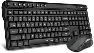 Conjunto Teclado e Mouse Sem Fio 2,4GHz ABNT2 Preto