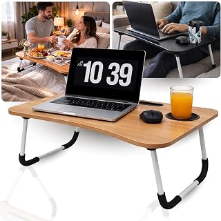 Mesa Notebook Dobrável Portátil E ajustável Para Cama Sofá Suporte Mdf Home Office