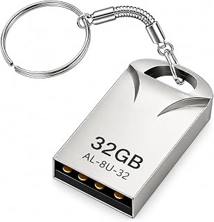 Pen Drive 32GB USB 2.0 Metálico Resistente com Chaveiro