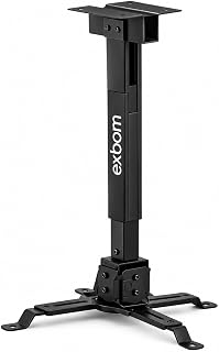 Suporte Projetor de Teto Datashow Universal Regulável Preto