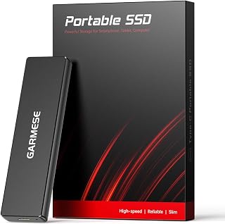 SSD externo portátil de 500 GB, até 1000 MB/s, unidade de estado sólido externa USB 3.2 geração 2, armazenamento tipo C para PC, laptop, Mac e console de jogos