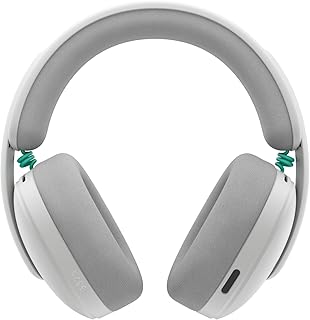 Headset Gamer Sem Fio Logitech G325, Bluetooth, Confortável, Microfone com redução de ruído, Bateria de longa duração. Compatível com PC, PlayStation, Nintendo Switch 1 e Switch 2– Branco
