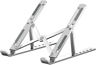 Suporte para Notebook 17" de Alumínio Ajustável para Mesa PRATA