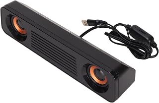 Eacam Caixa de Som USB para PC, Som Estéreo HiFi para Computador