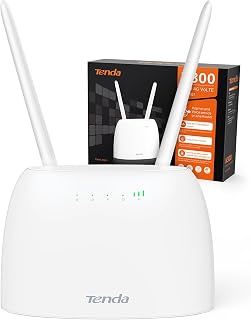 Tenda 4G06 Roteador 4G LTE N300 com Chip Mini SIM e Wi-Fi 300 Mbps