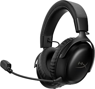 Headset Gamer HyperX Cloud III S Wireless – PC, PS5, PS4, Nintendo Switch, Drivers de 53 mm, Áudio DTS, Microfone de 10 mm, 2,4 GHz, Bluetooth, Preto (A59YZAA)