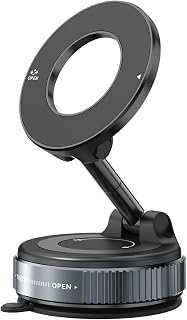 Suporte Magnético para Celular com Ventosa a Vácuo 360° Preto Suporte Magnético para Celular com Ventosa a Vácuo 360° Preto