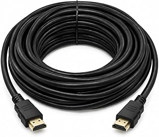 Cabo HDMI 15 Metros Macho x Macho para TV, Smart TV, Monitor, Projetor, Notebook, PC, Videogame e TV Box, Conexão de Áudio e Vídeo, Preto