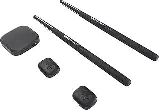 Conjunto de Bateria Virtual, Bateria Eletrônica Portátil Com Sensor de Movimento 3D, Baquetas e Pedais, Bluetooth e 8 Sons, Função USB MIDI, para Adultos, Crianças, Bateristas Em