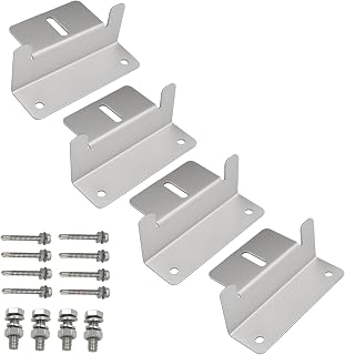 4 suportes de montagem de painel solar, kit de suportes Z de