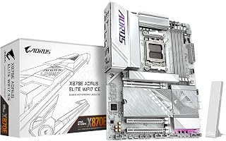 Placa Mãe Gigabyte X870E Aorus Elite Wifi7 ICE ATX Branco DDR5