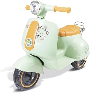 Triciclo Infantil 6V Bivolt Elétrico Scooter Com Som Luz Baú Pimp (Verde)