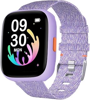 Lamshaw Compatível com a pulseira BIGGERFIVE para Smart Watch, acessório de substituição de tecido de nylon respirável compatível com BIGGERFIVE BW01, BW02 Smart Watch