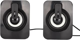 Jiawu Caixas de Som para Computador Desktop Alimentadas por USB Com AUX Jiawu Caixas de Som para Computador Desktop Alimentadas por USB Com AUX