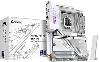 GIGABYTE Placa mãe Z890 AORUS PRO ICE Intel Core Ultra (Série 2) LGA 1851, ATX, DDR5, 5X M.2, PCIe 5.0, Thunderbolt 4, WIFI7, LAN 5GbE, EZ-Latch