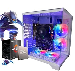 PC Gamer RYZEN 7 5700G, 16GB DDR4, SSD 480GB, Vega 7, Aquario Branco