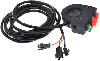 Interruptor Guidão 3 Em 1 Luz Setas Buzina 22mm Para durante moto Scooter Elétrica À Prova D'Água(red)