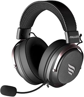 Headset Gamer Sem Fio Fallen Morcego Pro Wireless, 7.1 Virtual, Surround, Bluetooth 5.2, Microfone Destacável, Preto - HE00062