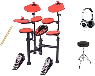 Bateria Eletrônica Orange X-pro Kit Com Banco E Fone