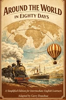 Around the World in Eighty Days — B1 Level | Simplified English Edition for Intermediate Learners: Graded Reader with Vocabulary Support, Comprehension Questions, and Answer Key