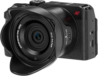 Ordro Câmera digital D130 4K para fotografia | Câmera vlogging com foco automático de 56 MP | Câmera digital com zoom 18X | Tela flip de 270° 2,8 polegadas | Câmeras de viagem compactas para