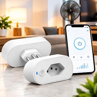 Tomada Inteligente Wi-Fi Bivolt 16A Smart Plug – Monitor de Consumo, Controle pelo Celular e Automação com Alexa, Google Home, Tuya e Smart Life Tomada Inteligente Wi-Fi Bivolt 16A Smart Plug – Monitor de Consumo, Controle pelo Celular e Automação com Alexa, Google Home, Tuya e Smart Life
