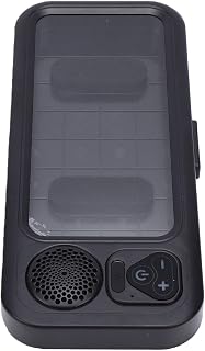 ASHATA Alto-falante Bluetooth à Prova d'água Com Capa de Telefone para Chuveiro, Caixa de Música Com Som Claro e Tela Sensível Ao Toque para Banheiro (Preto)