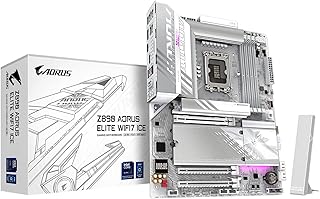 GIGABYTE Placa mãe Z890 AORUS Elite WIFI7 ICE Intel Core Ultra (Série 2) LGA 1851, ATX, DDR5, 3X M.2, PCIe 5.0, Thunderbolt 4, WIFI7, LAN 2,5GbE, EZ-Latch