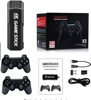 Gamestick GD10 4.5, Console de Video game, 2 Controles Sem Fio, Jogos Retro, 4K, 35.000 Jogos