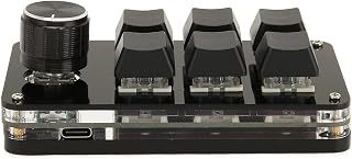 Aoresac Mini Teclado de 6 Teclas Com Teclas Programáveis ​​e Controle de