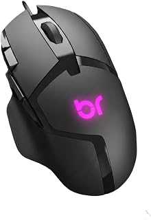 Bright Mouse Gamer Octane MO003 USB com Fio 7200 DPI Preto