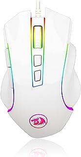 Redragon MOUSE GAMER GRIFFIN BRANCO COM LED RGB - M607W, UNICO