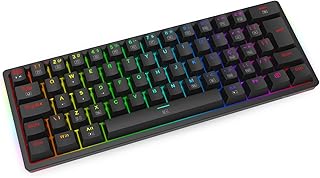 TECLADO MECANICO GAMER AKALI PRETO RGB SWITCH MARROM