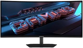 Monitor Gamer Curvo Gigabyte 34", Qhd, 200hz, 1ms, Va, Adaptive-sync, Freesync Premium, Hdr 400, Som Integrado, Preto - G34wqc2