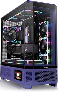 Gabinete Gamer Thermaltake View 600 TG, 4x Painéis de Vidro, Full-Tower, Sem Fans, Roxo